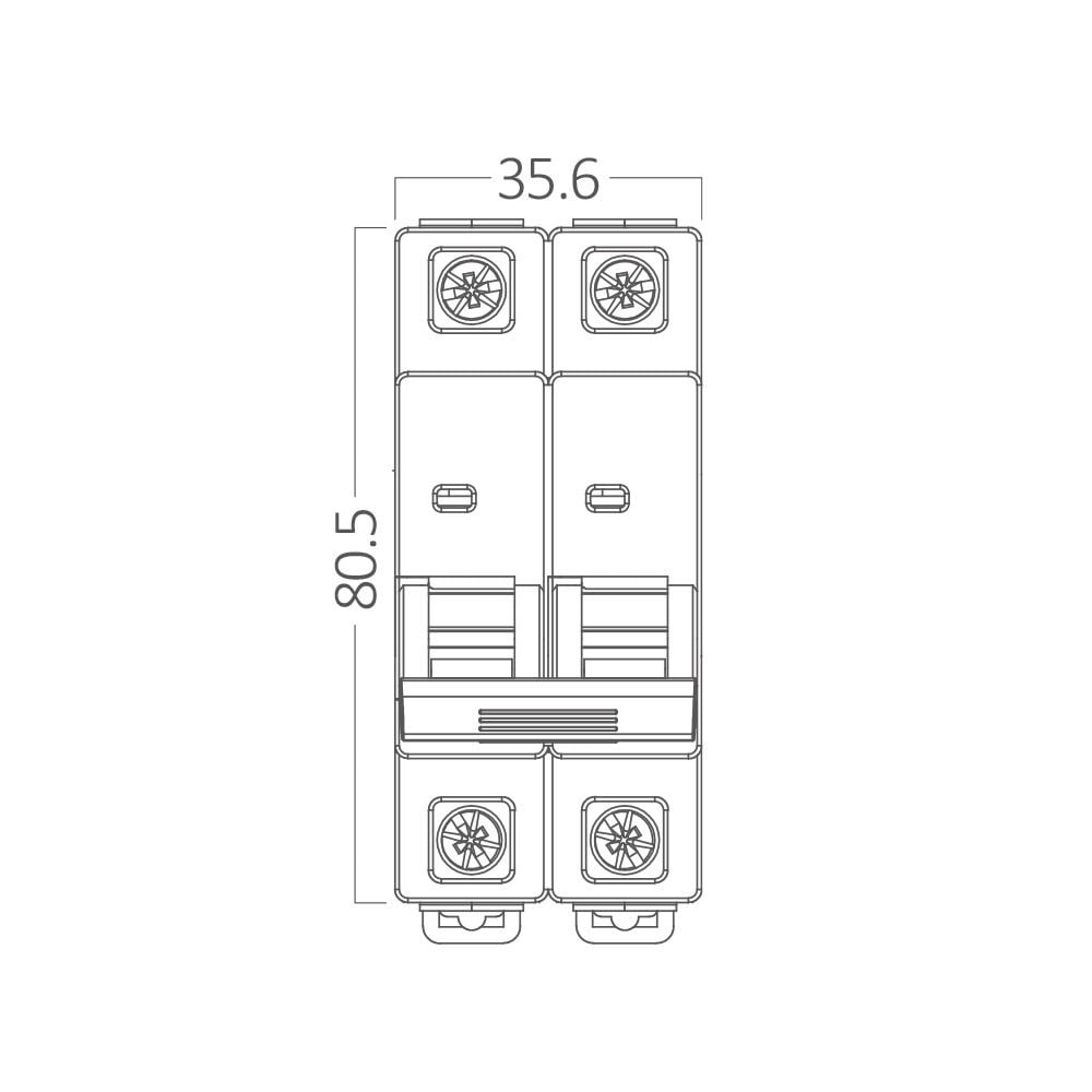 Siguranta automata 2P, 32A, curba de declansare C, capacitate de rupere 4.5kA, Braytron