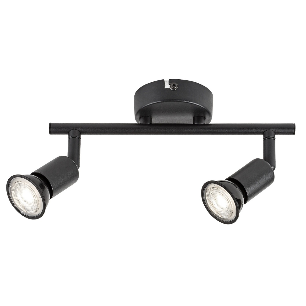 Spot aplicat Norton, 2xGU10, orientabil, IP20, negru, Rabalux
