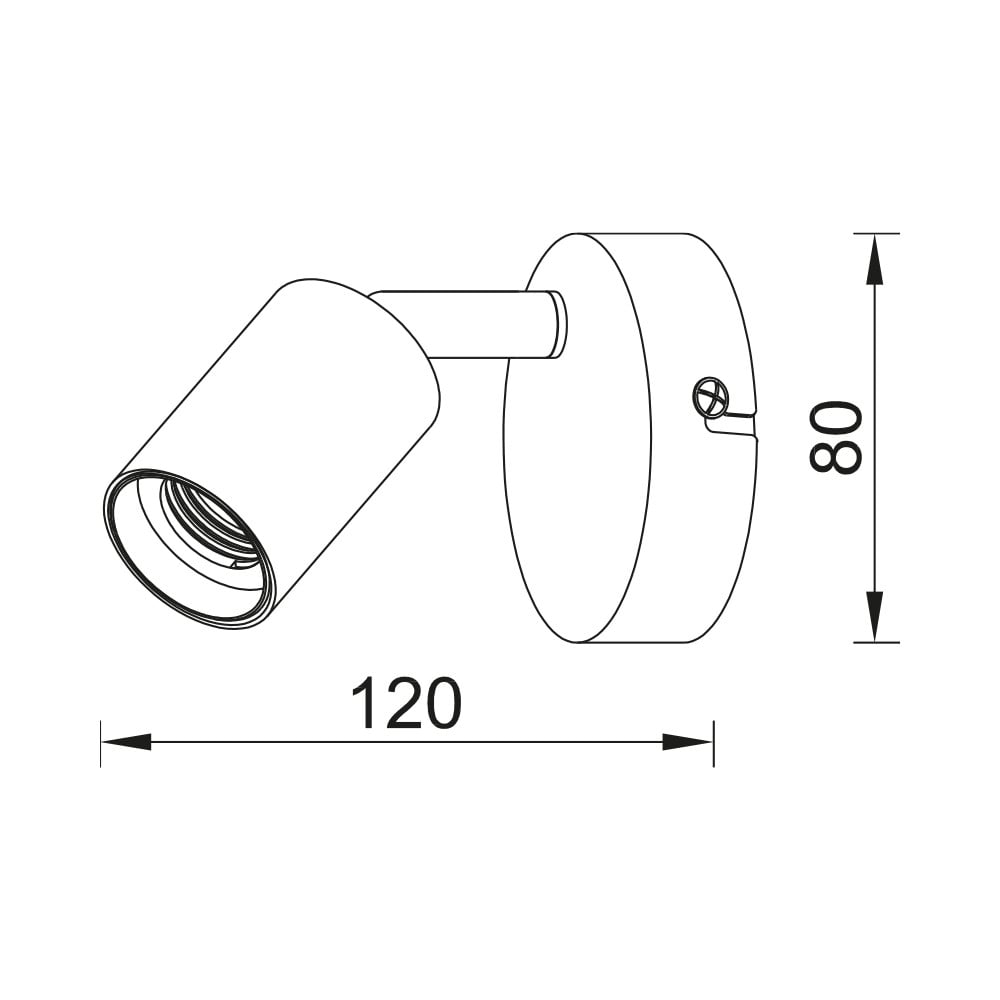 Spot BR-BV04-00030, 1xE27, negru, IP20, Braytron