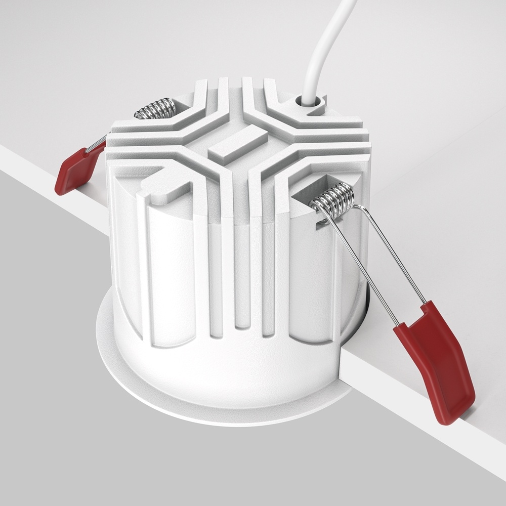 Spot incastrat LED Alfa, 15W, lumina calda (2700K), alb, Maytoni - imagine 4