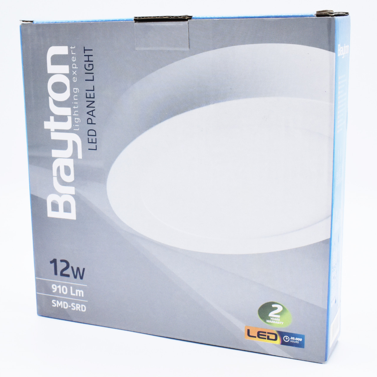 Spot LED 12W Aplicat, Rotund, Braytron, 910lm, Lumina Rece (6500K), Alb