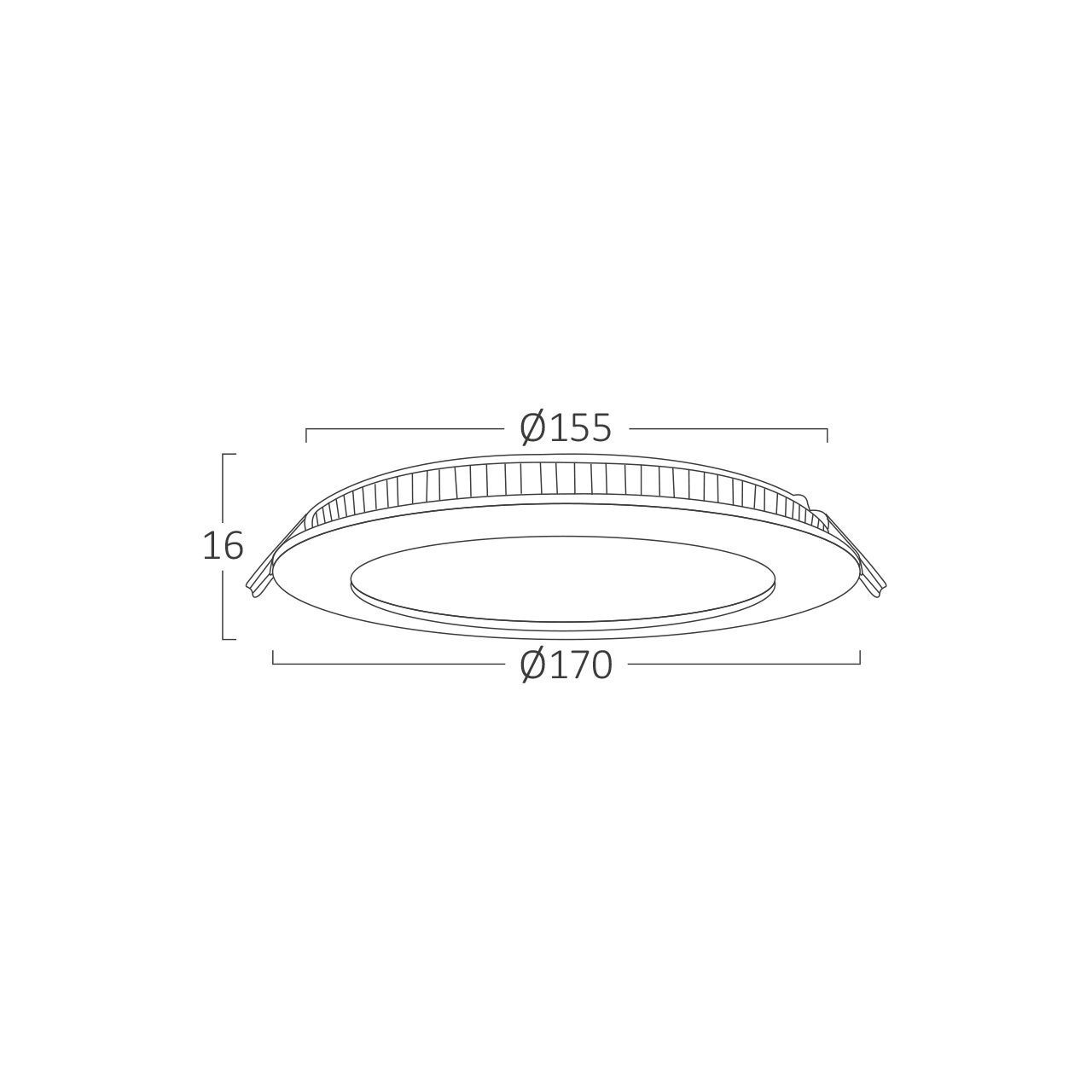 Spot LED 12W Incastrat, Rotund, Braytron, 910lm, Lumina Calda (3000K), Alb - imagine 7