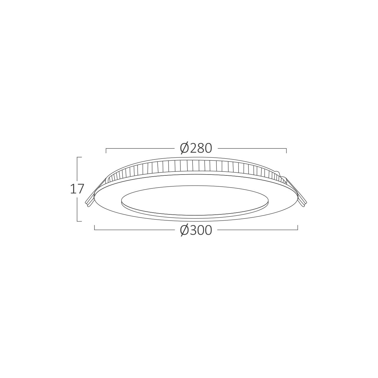 Spot LED 24W Incastrat, Rotund, Braytron, 1850lm, Lumina Calda (3000K), Alb - imagine 7