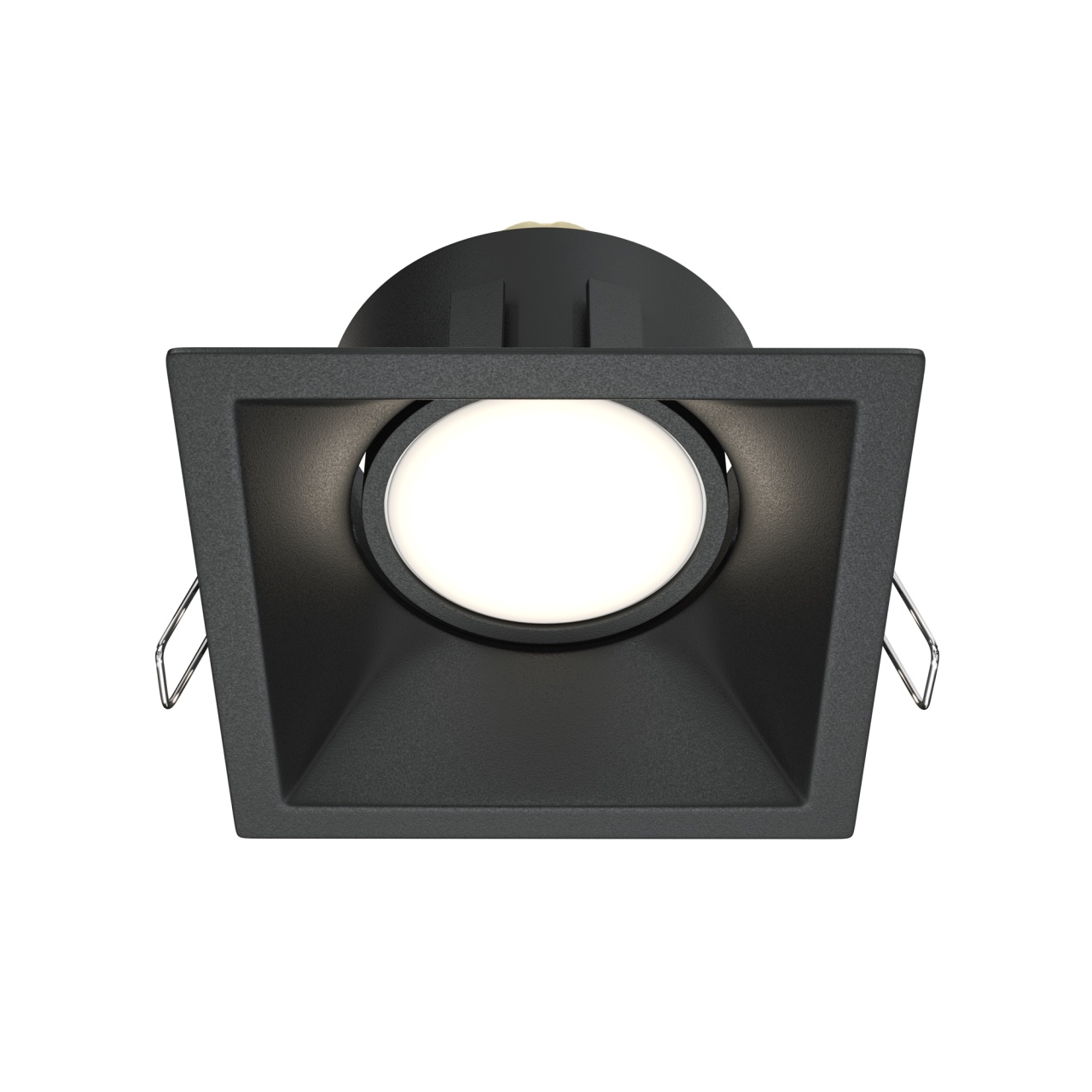 Spot LED incastrat Maytoni Dot 1xGU10, IP20, negru, aluminiu, 50W