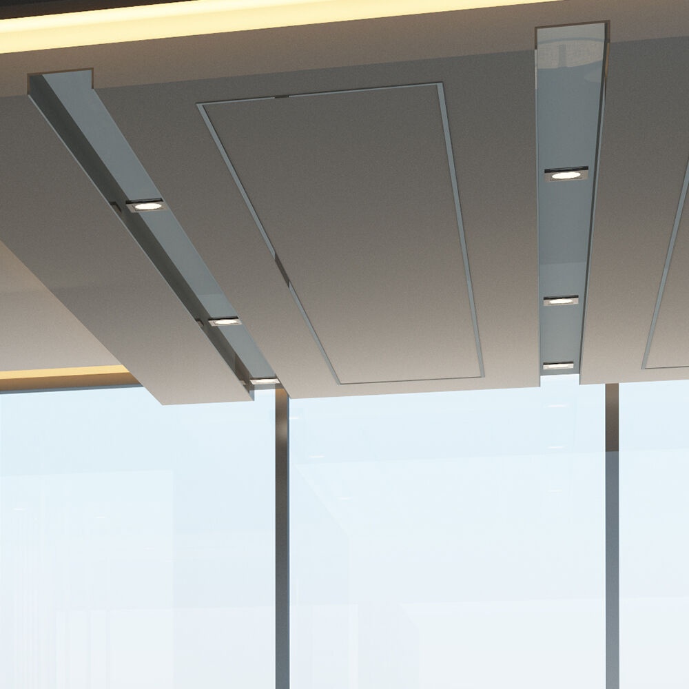 Spot LED incastrat patrat 5W, 400lm, lumina calda (3000 K), IP20, alb, Braytron - imagine 2