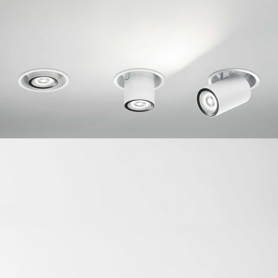 Spot LED Nova Fi 267937, orientabil, 12W, 1000lm, lumina neutra, IP20, alb, Ideal Lux