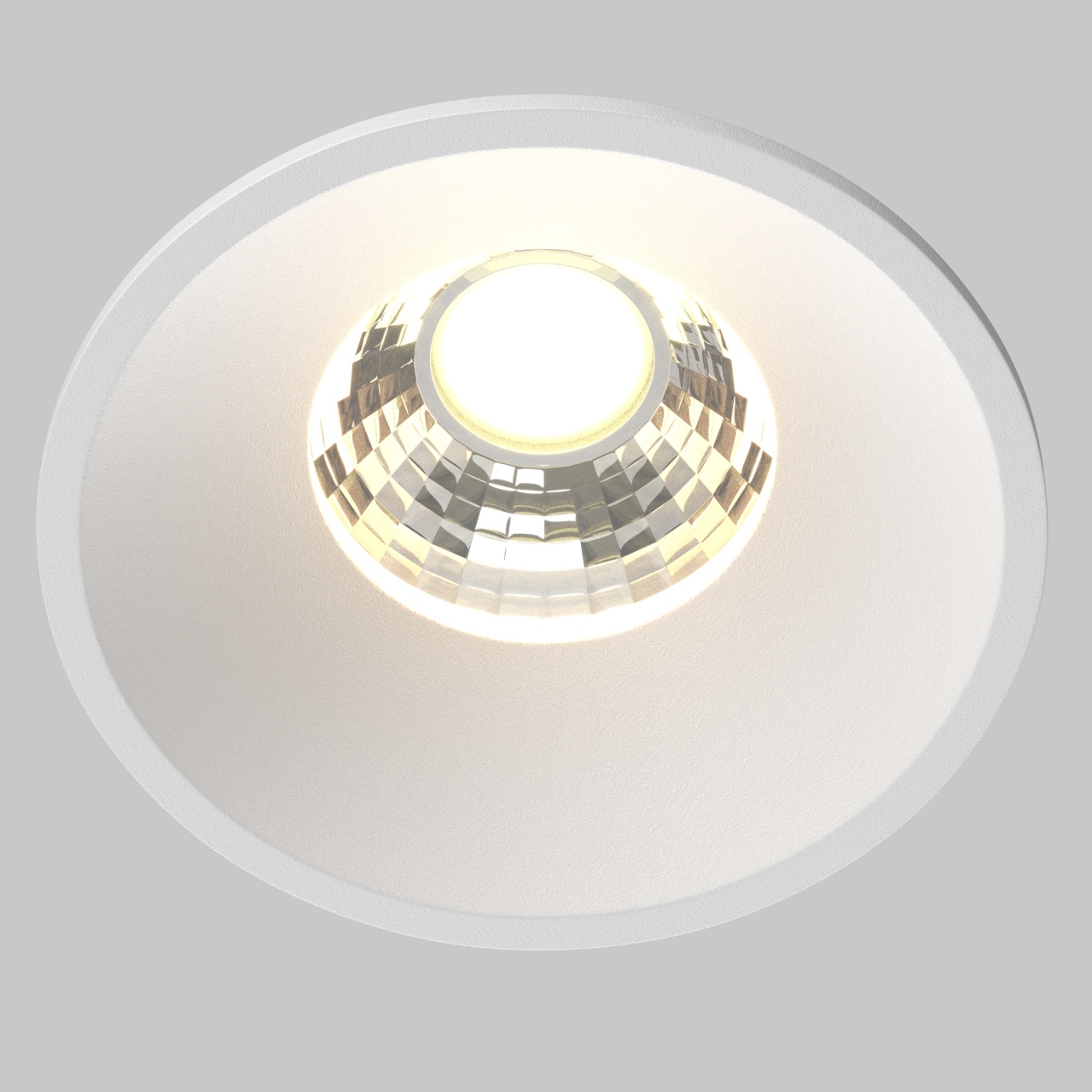 Spot LED Round DL058-7W3K-W, incastrat, 7W, 450lm, lumina calda, IP20, alb, Maytoni - 1 | YEO