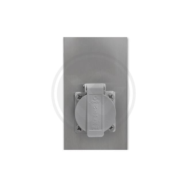 Stalp pentru exterior, argintiu, 1 bec, dulie E27, IP44, Masterled - 3 | YEO