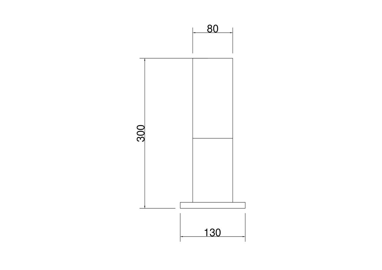 Stalp pentru exterior Willis O418FL-01B, 1xE27, negru, IP54, Maytoni