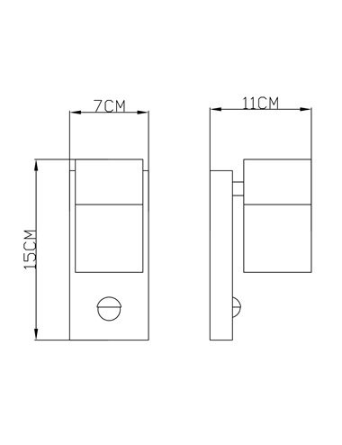 Aplica de exterior otel inoxidabil sticla, 1 bec, dulie GU10, Globo 3201SL - 2 | YEO