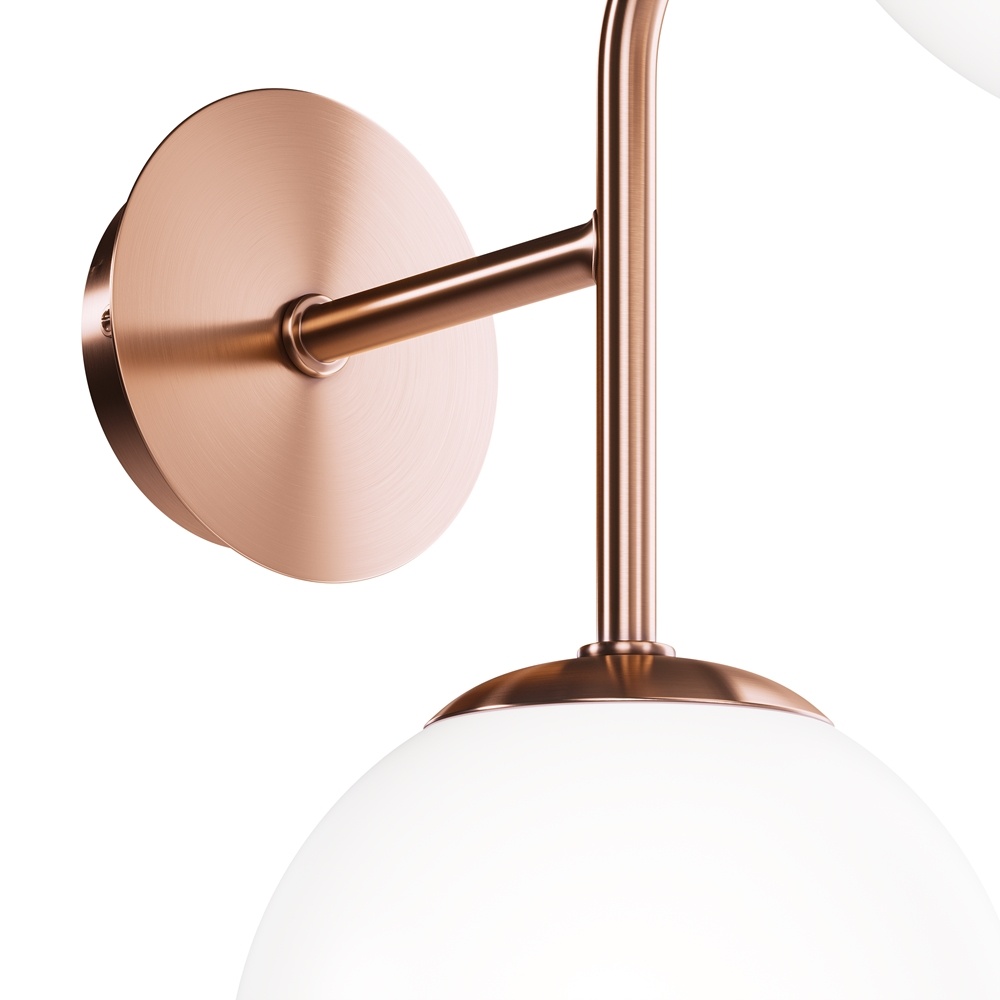 Aplica Erich MOD221-WL-02-G, 2xE14, alba+aurie, IP20, Maytoni