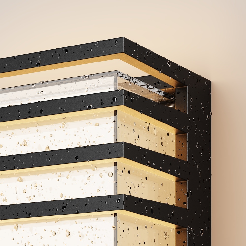 Aplica exterior Downing Street, 10W, lumina calda (3000K), IP65, neagra, Maytoni - imagine 3