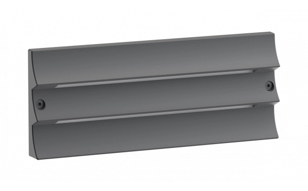 Aplica exterior perete cu lamele, Optonica, E27, WL1-A1, IP54, gri