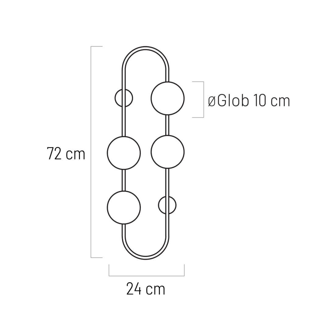 Aplica Galilei KL101024, 4xG9, alba+alama, IP20, Klausen - 4 | YEO