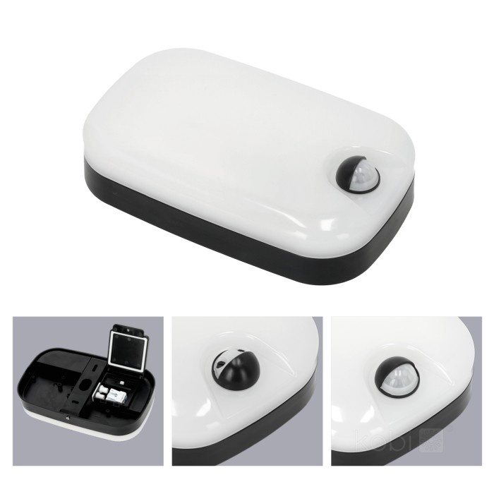 Aplica LED cu senzor de miscare BAVANO, 15W, lumina calda/neutra/rece, IP54, neagra, Kobi - 3 | YEO