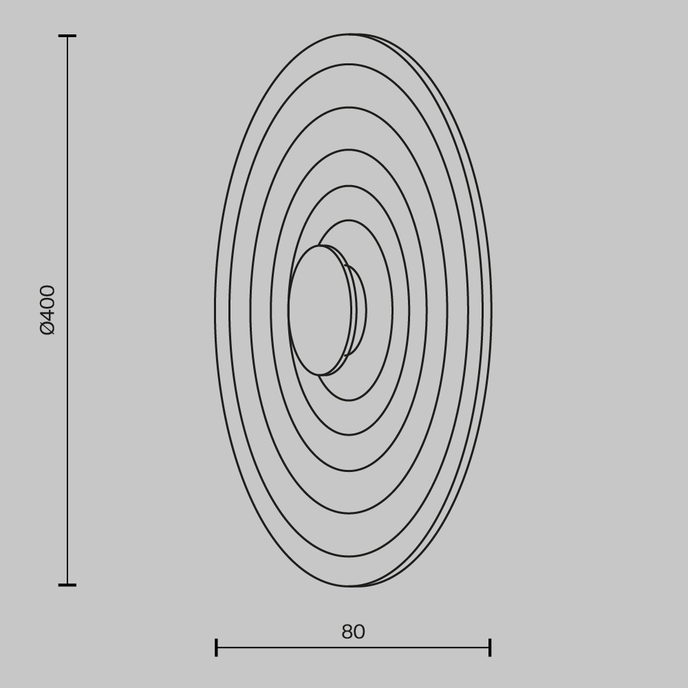 Aplica LED Nami 6W, lumina calda (2700 K), neagra, Maytoni - imagine 7
