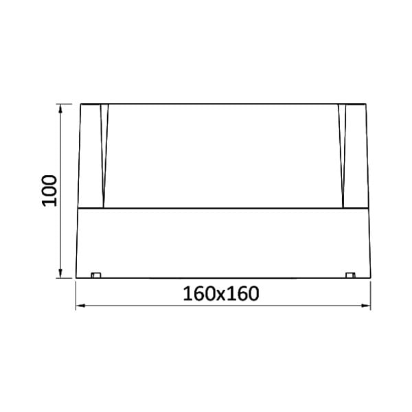 Aplica LED pentru exterior patrata, 15W, 1450lm, lumina calda (3000K), neagra, alba, Braytron