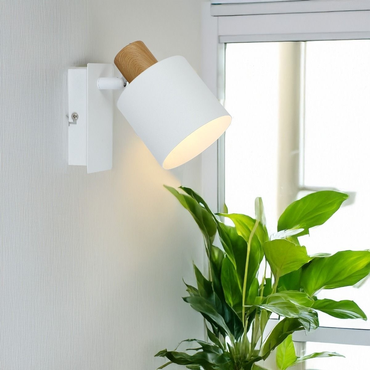 Aplica Whitish AP1, E27, alba, Klausen