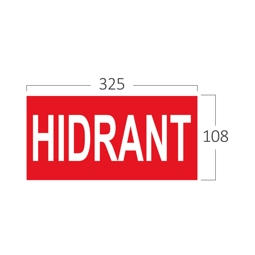 Autocolant HIDRANT, pentru lampi BC14-0900, Braytron