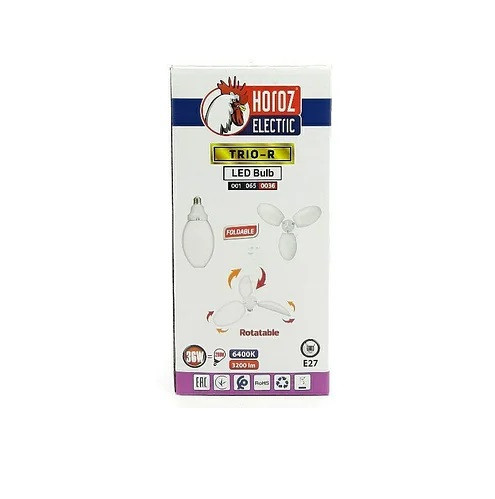Bec LED 36W(288W), pliabil, 3 parti mobile, 3200 lm, lumina rece (6400K) - 2 | YEO