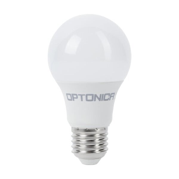 Bec LED 9W(54W) Optonica, A60, E27, 806 lm, lumina calda (2700 K), opal, clasa energetica F