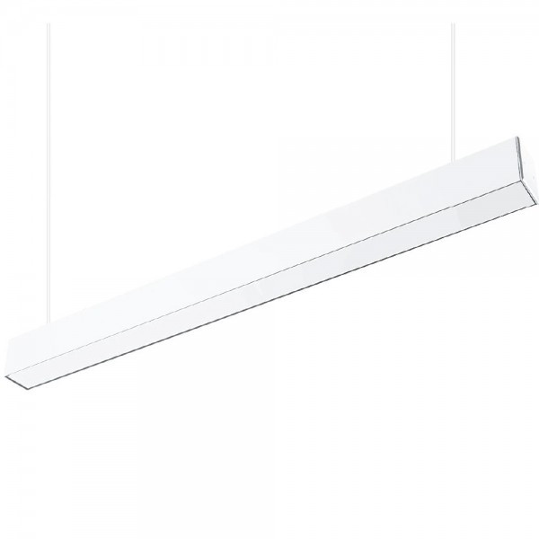 Corp de iluminat liniar LED suspendat 45W, 1500mm, 4050lm, lumina calda(3000 K), alb, Braytron