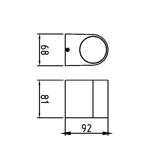 Corp de perete pentru exterior, alb, 1 bec, dulie GU10, protectie IP44, Braytron - 1 | YEO