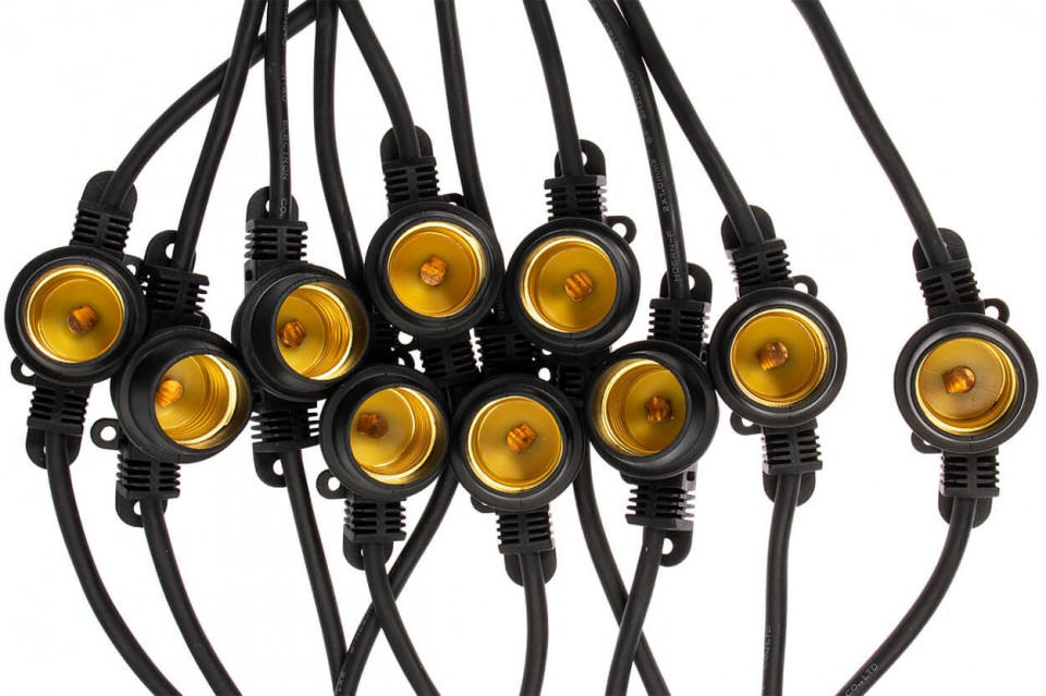 Ghirlanda luminoasa, 20 becuri, dulie E27, 10M, protectie IP44 - 2 | YEO