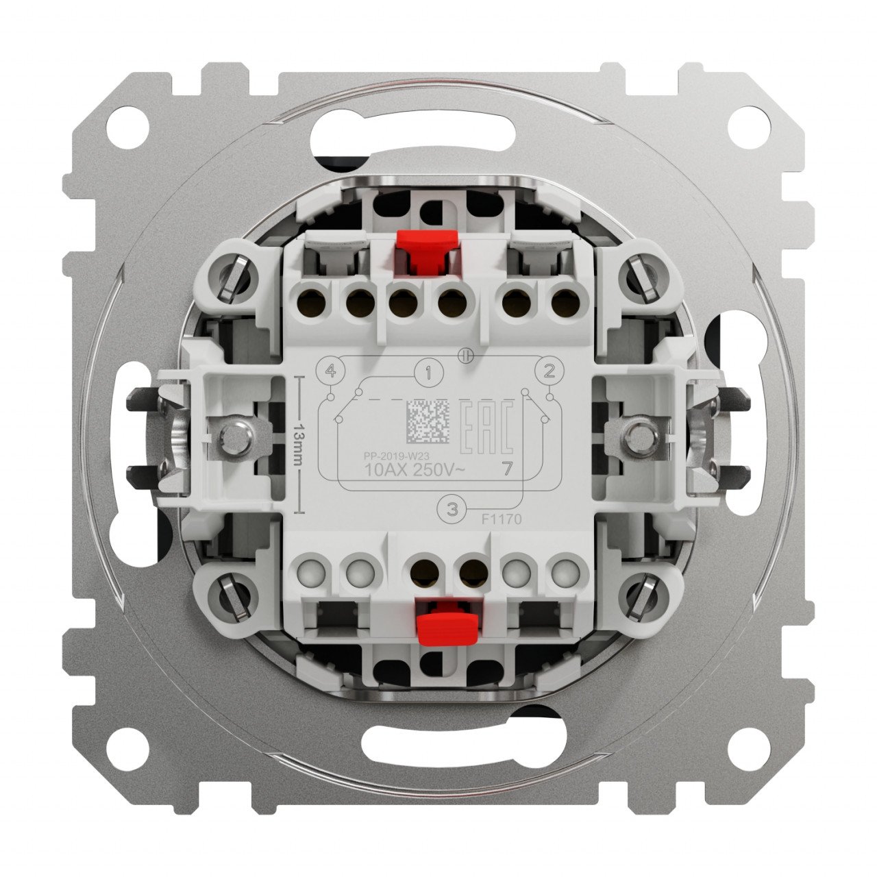 Intrerupator cruce, 10A, IP20, Antracit, Schneider Sedna Design - 1 | YEO