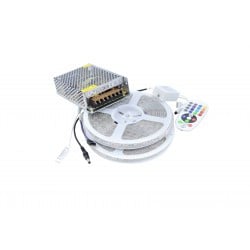 Kit Banda LED 5050, RGB, 10m, Interior+Exterior, 60 LEDuri/m, Controller+Alimentare - 1 | YEO