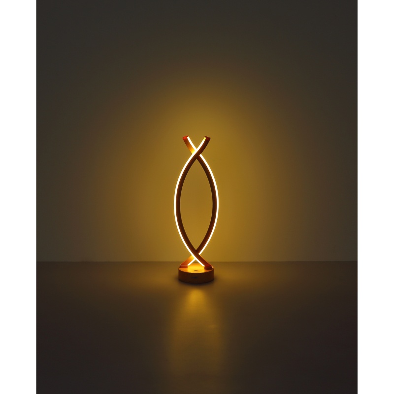 Lampa de birou LED Hela 58457P, reincarcabila, 1W, 70 lm, lumina calda, peach fuzz - imagine 6