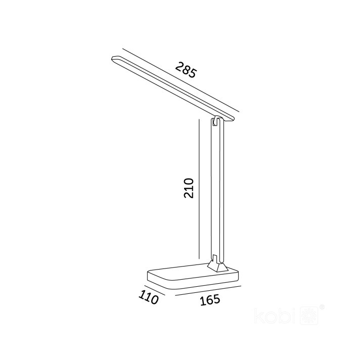 Lampa de birou LED NOBLITE RGB, 7W, lumina calda/neutra/rece, dimabila, alba, Kobi