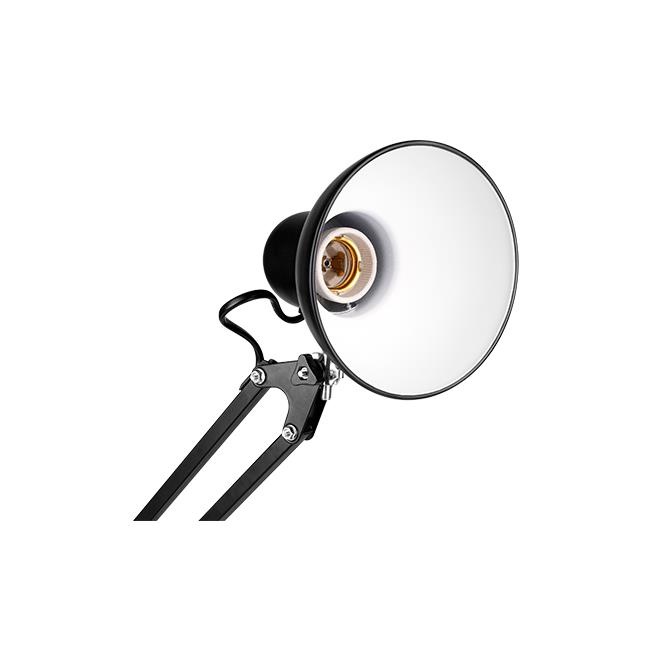 Lampa de birou Lena 1087, cu intrerupator, orientabila 1xE27, neagra, IP20, MasterLED