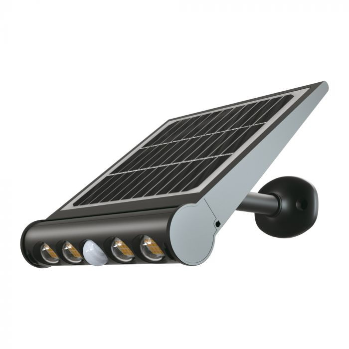 Lampa Solara cu senzor de miscare 8W, 950lm, IP65, Lumina neutra (4000K) V-TAC