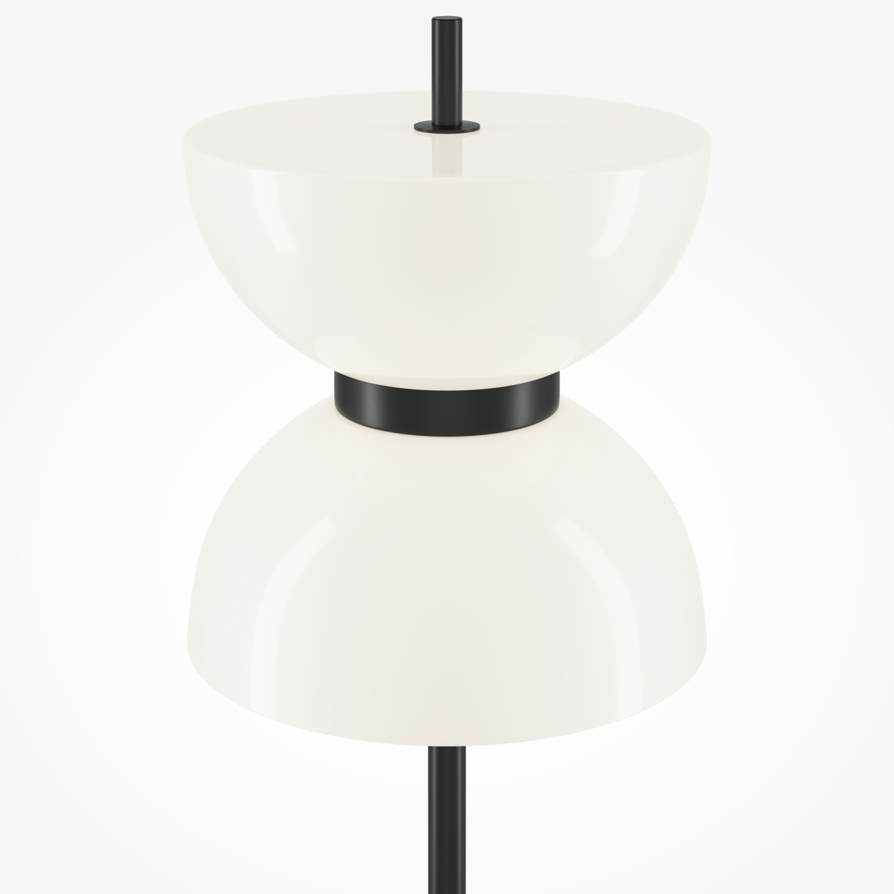 Lampadar LED Kyoto MOD178FL-L11B3K, cu intrerupator, 11W, 1300lm, lumina calda, IP20, negru+alb, Maytoni - 1 | YEO