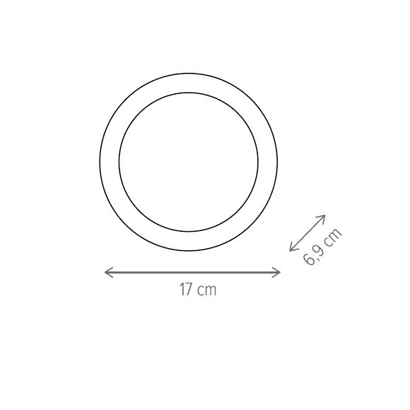 LED 15W Incastrat, Rotund, Klausen, 1200lm, Lumina Calda (3000K), Alb