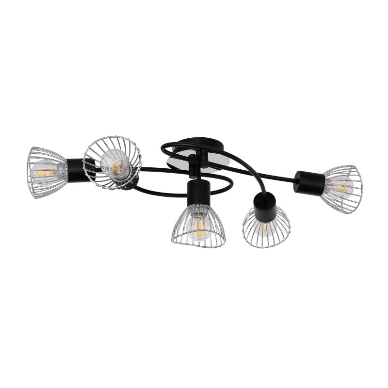 [Lichidare de stoc]Lustra Fassa 54815-5, 5xE14, crom+negara, IP20, Globo Lighting - 2 | YEO