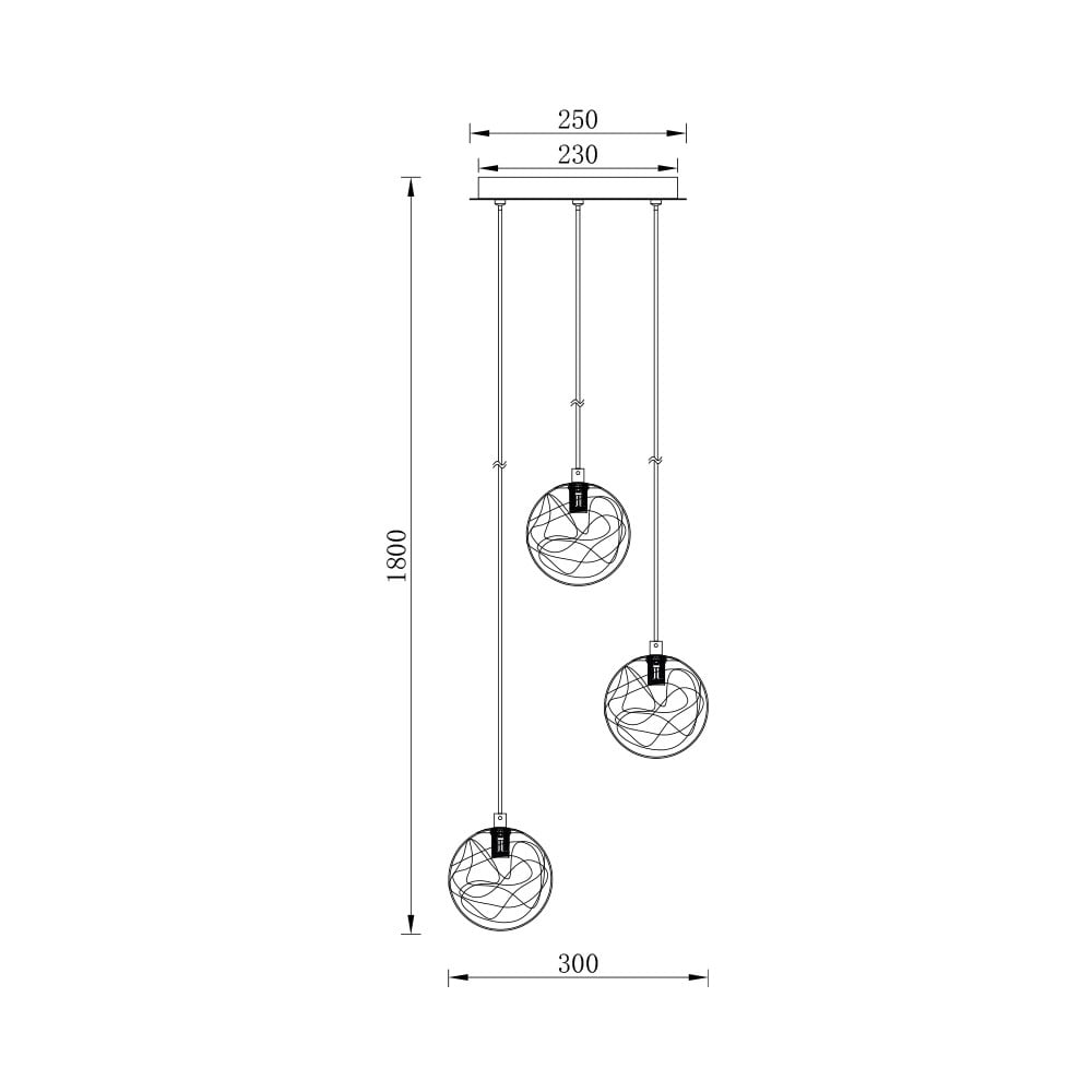 Lustra BR-BV01-00022, 3xG9, aurie+ transparenta, IP20, Braytron