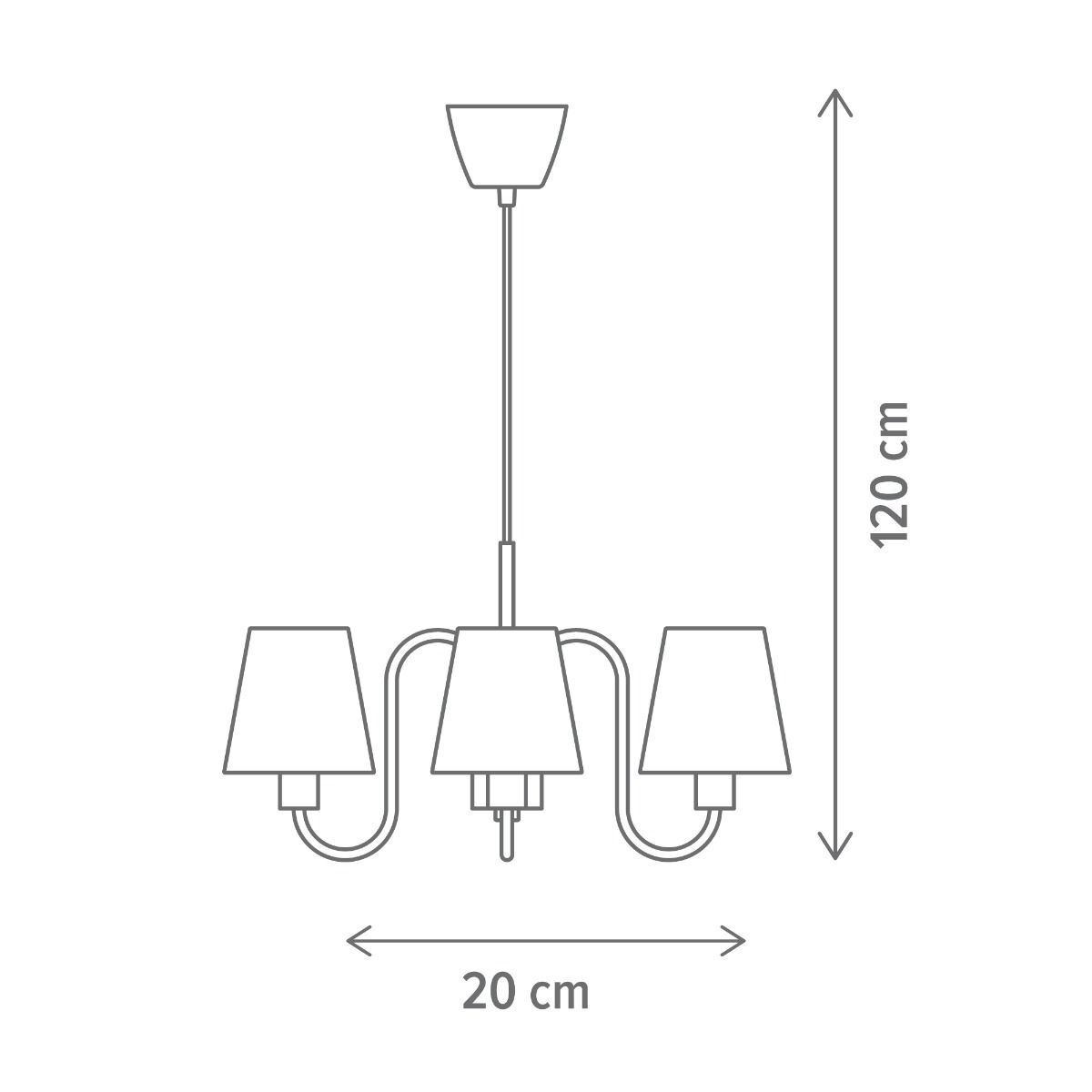 Lustra Classic 4 G, 4xE14, alama, Klausen