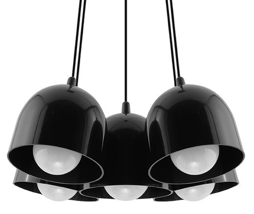 Lustra interior Freddy 5xE27, IP20, neagra, Kobi - 1 | YEO