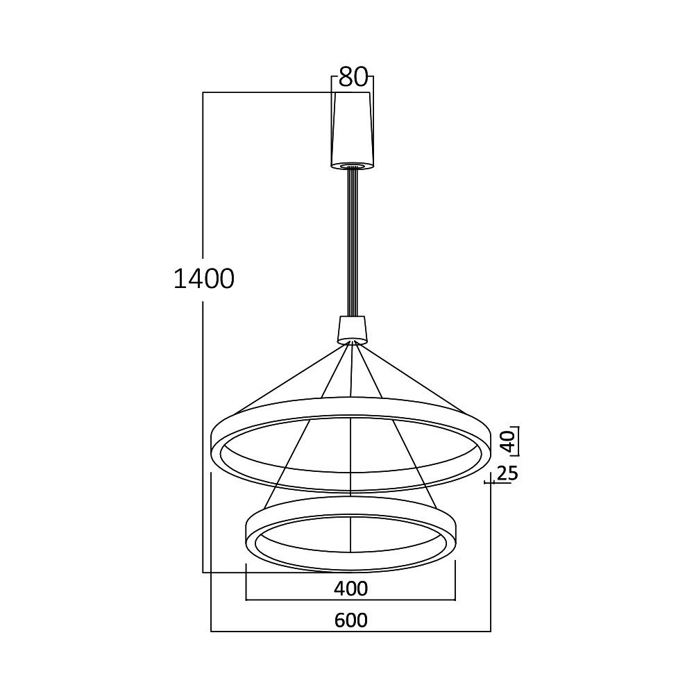 Lustra LED Lina BR-BH16-09680, 65W, 6500lm, lumina calda+neutra+rece, IP20, alba, Braytron - 2 | YEO