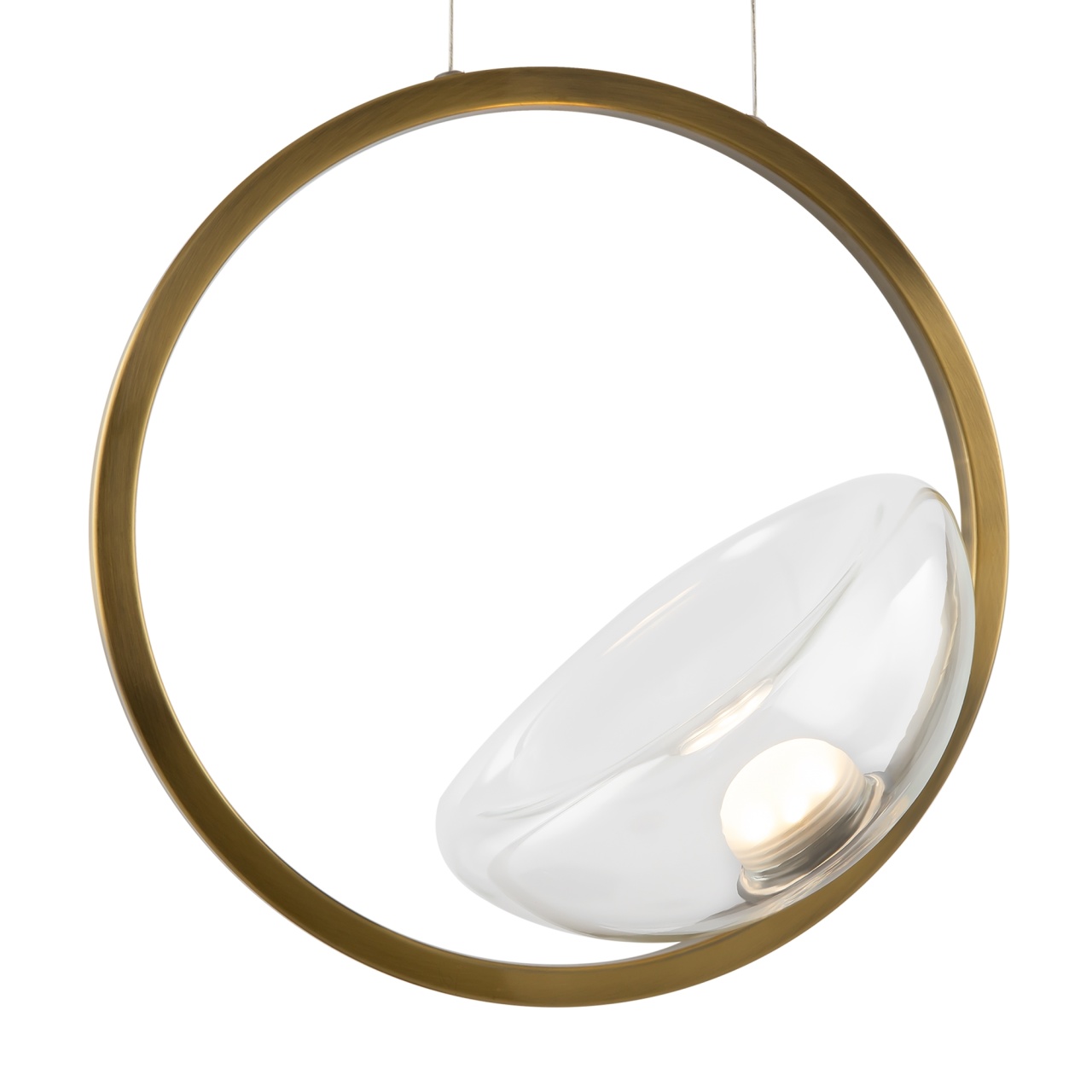 Lustra LED Lunare MOD327PL-L5BS3K, 5W, 450lm, lumina calda, IP20, aurie, Maytoni - imagine 6
