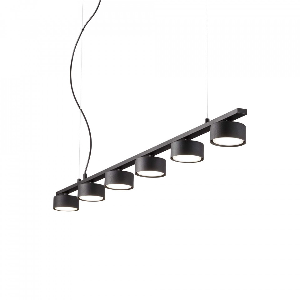 Lustra Minor Linear 235486, 6xGX53, neagra, IP20, Ideal Lux