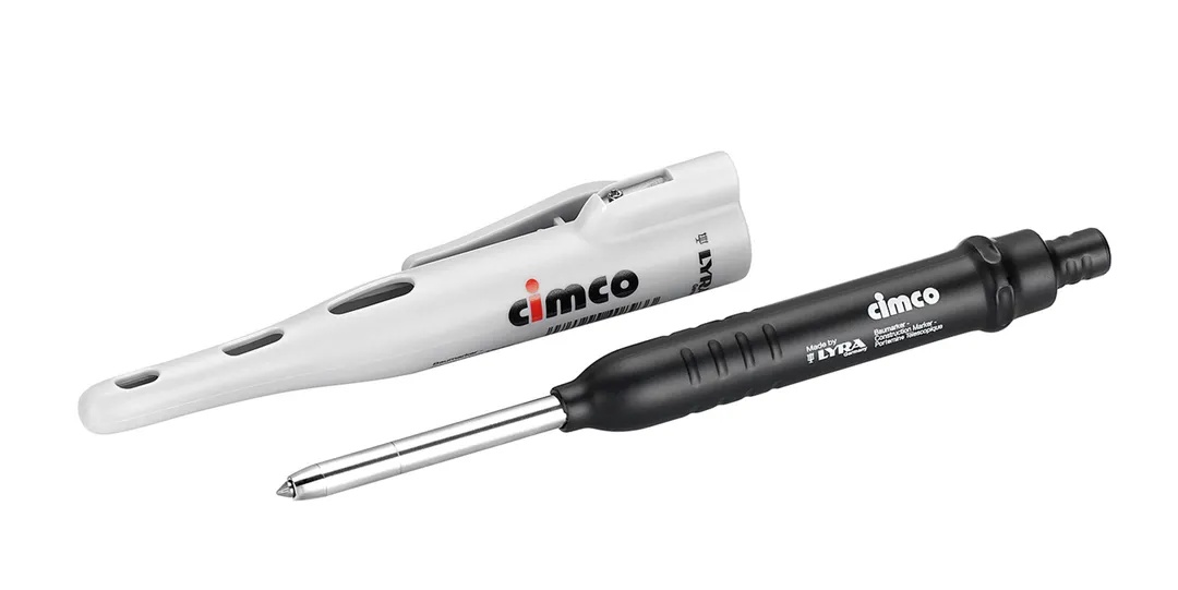 Marker constructie CIMCO, grafit, mecanism push-feed, varf pe suprafete multiple