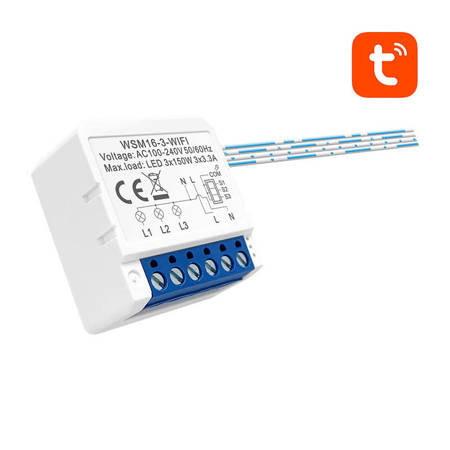 Modul Smart Switch WiFi WSM16-W3 TUYA, 3 canale, Avatto