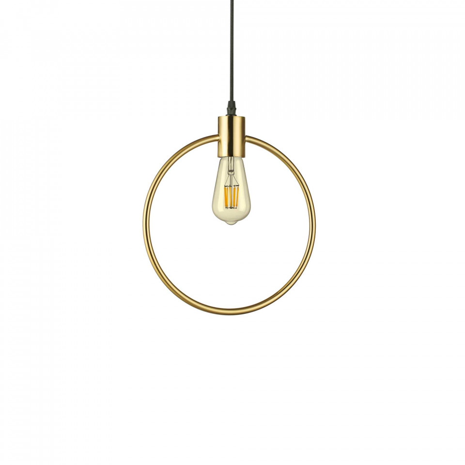 Pendul ABC 207841, rotund, 1xE27, roze+negru, IP20, Ideal Lux