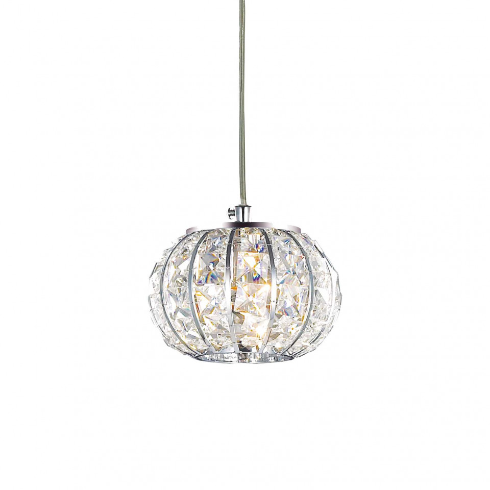 Pendul Calypso 044187, 1xG9, crom+transparent, IP20, Ideal Lux