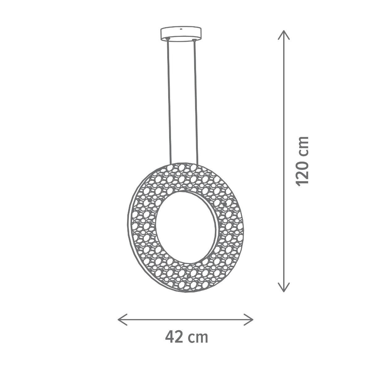 Pendul LED Celestial SP1, 36W, lumina neutra(4000 K), alb, Klausen