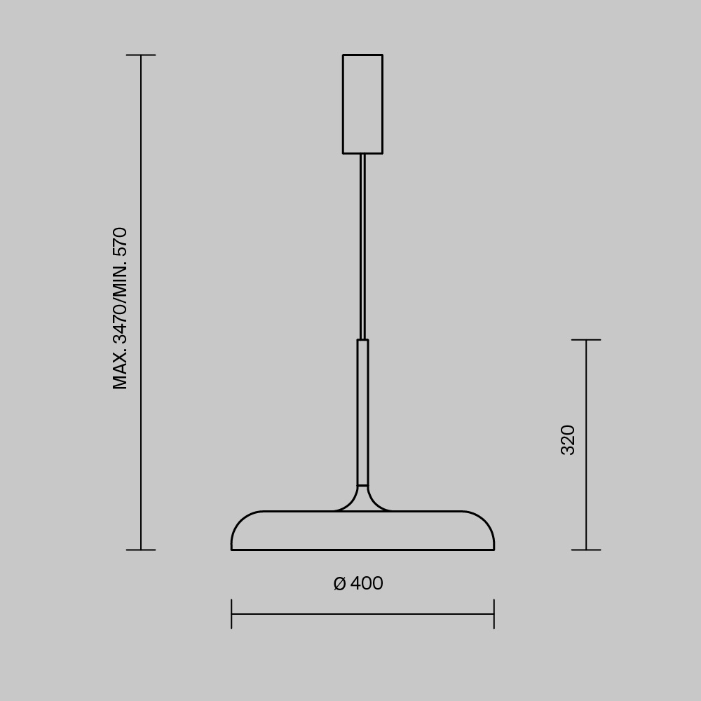 Pendul LED Gerhard MOD189PL-L18B3K1, 26W, 1400lm, lumina calda, IP20, negru, Maytoni