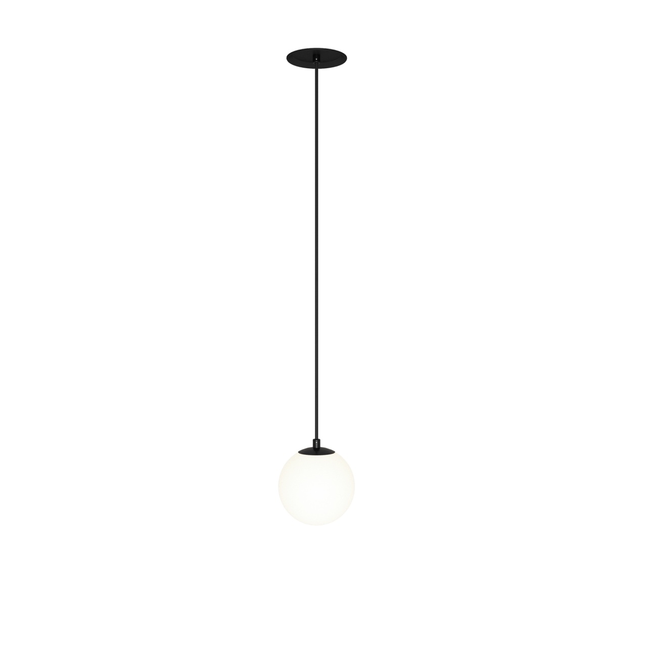 Pendul LED Luna P039PL-5W4K-10INS-B, 5W, 330lm, lumina neutra, IP20, negru+alb, Maytoni